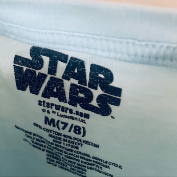 STAR WARS LOT of 3 Girls Tops Size M (7-8) Baby Yoda, The Child, The Mandalorian - Picture 3 of 10